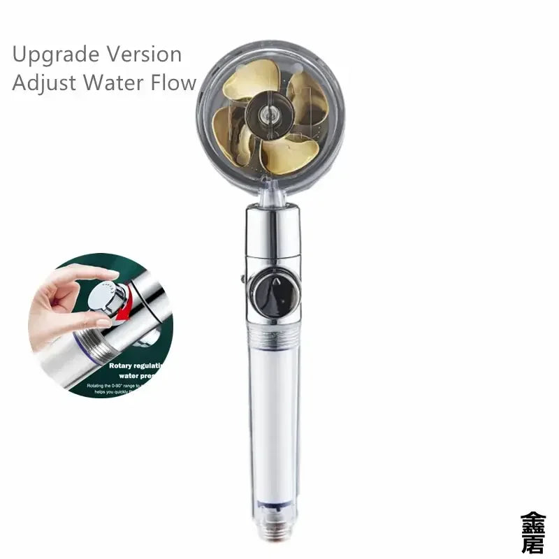 Pressurized, Water Saving 360 Twin Turbo Fan Shower head