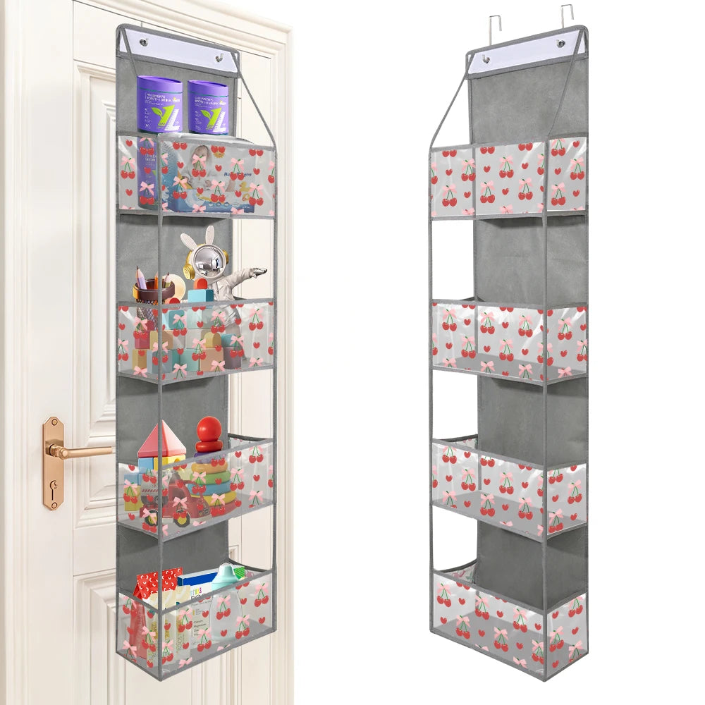 ! PCS 4/6 Layer Over the Door Hanging Organizer, Use for Cosmetics, Storage, Nursery, Bathroom