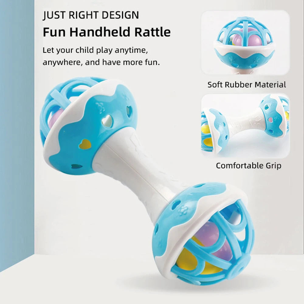 Baby toys,Baby rattle, fine motor and sensory toy, Suitable for infants aged 3, 6, 9, and 12 months