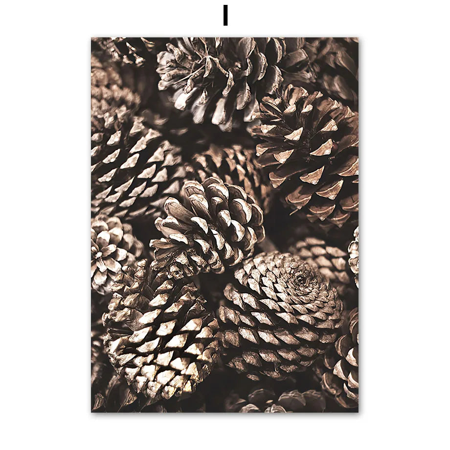 Wall Art Canvas Painting Fall Hill Pine Forest Fox Deer Wolf Nordic Posters And Prints Wall Pictures For Living Room Home Decor