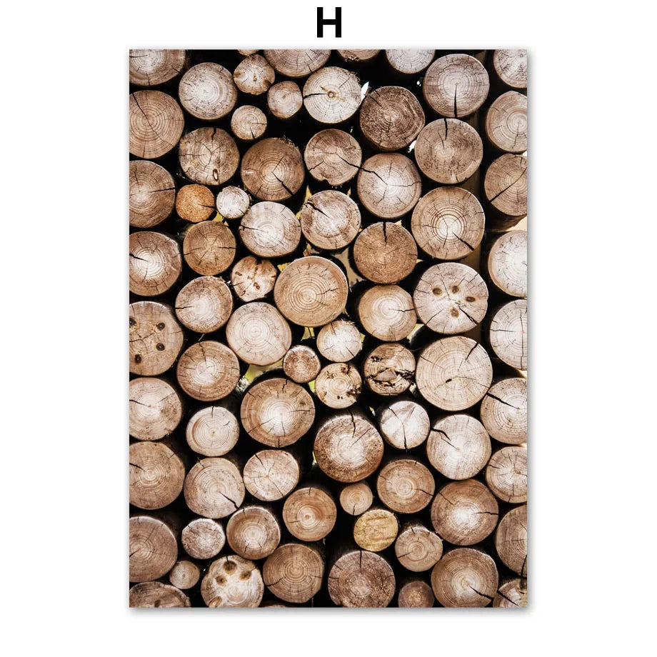 Wall Art Canvas Painting Fall Hill Pine Forest Fox Deer Wolf Nordic Posters And Prints Wall Pictures For Living Room Home Decor