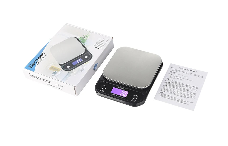 Kitchen Digital Scale with LCD Display Unit g/oz/ lb Household Portable Table Scale For Food Baking Weighing