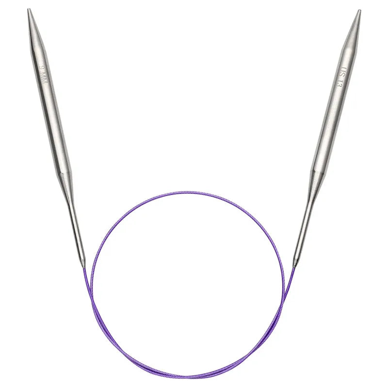 40/100cm Circular Knitting wool yarn Needles Stainless Steel Knitting Needle Tube Crochet Needles accessories Sewing Tools Lana