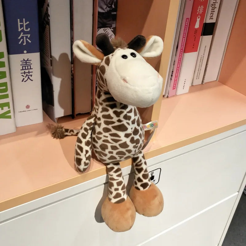 Lifelike Plush Toys Elephant, Monkey, Lion, Giraffe