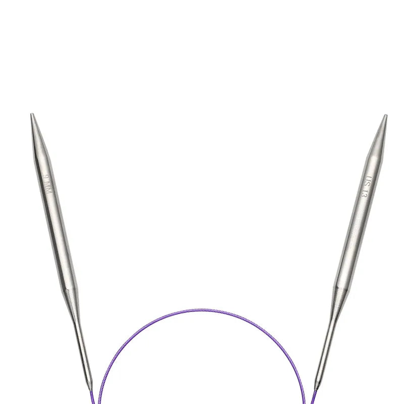 40/100cm Circular Knitting wool yarn Needles Stainless Steel Knitting Needle Tube Crochet Needles accessories Sewing Tools Lana