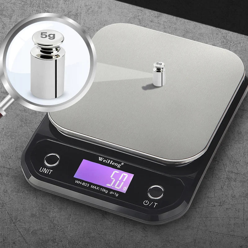 Kitchen Digital Scale with LCD Display Unit g/oz/ lb Household Portable Table Scale For Food Baking Weighing