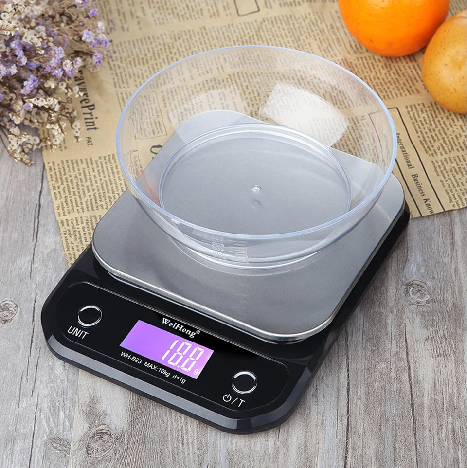 Kitchen Digital Scale with LCD Display Unit g/oz/ lb Household Portable Table Scale For Food Baking Weighing