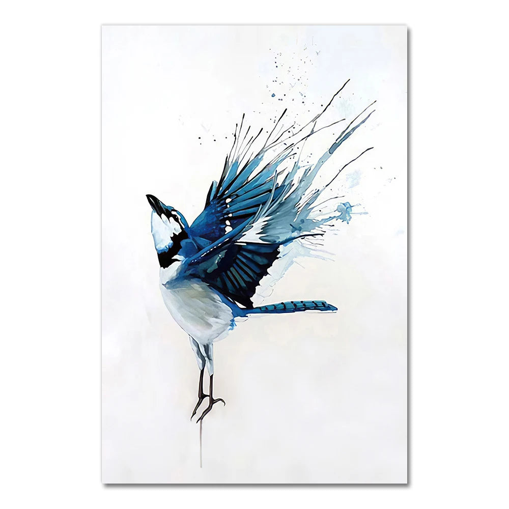 Lovely Colorful Abstract Hummingbirds Prints on Canvas