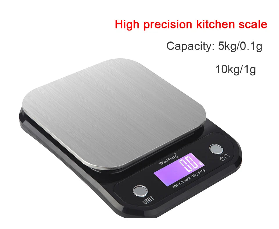 Kitchen Digital Scale with LCD Display Unit g/oz/ lb Household Portable Table Scale For Food Baking Weighing