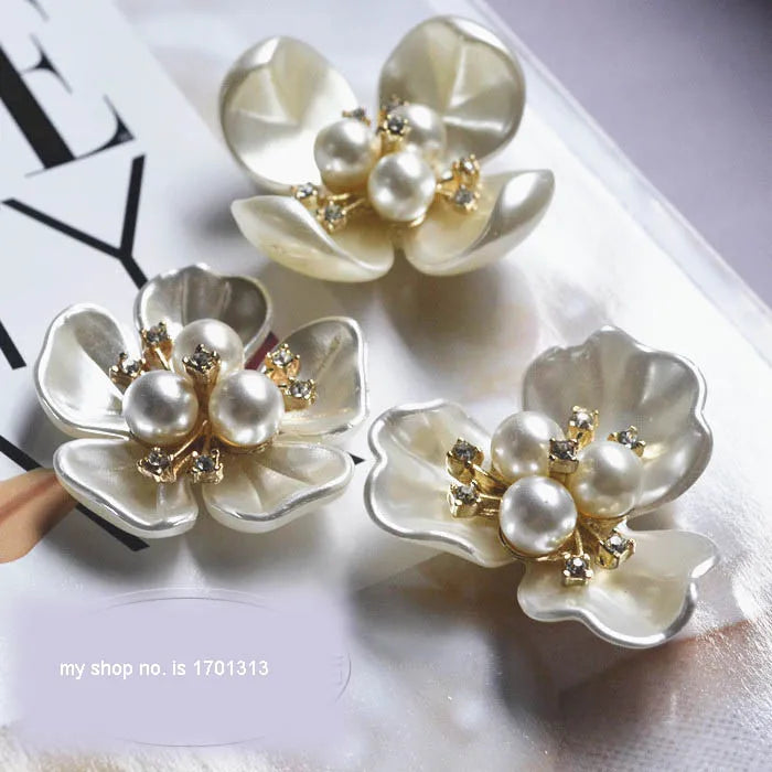 DIY craft supplies 3D flower beaded Patches for clothing hat bags accessories artesanato costura beads flower sewing accessories