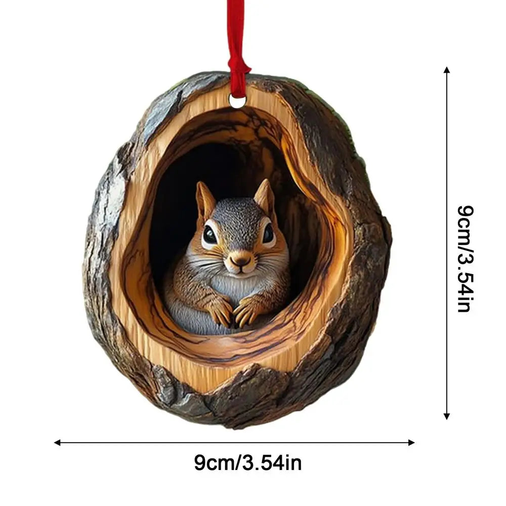 Christmas Decorations Acrylic Animal Hanging Ornaments