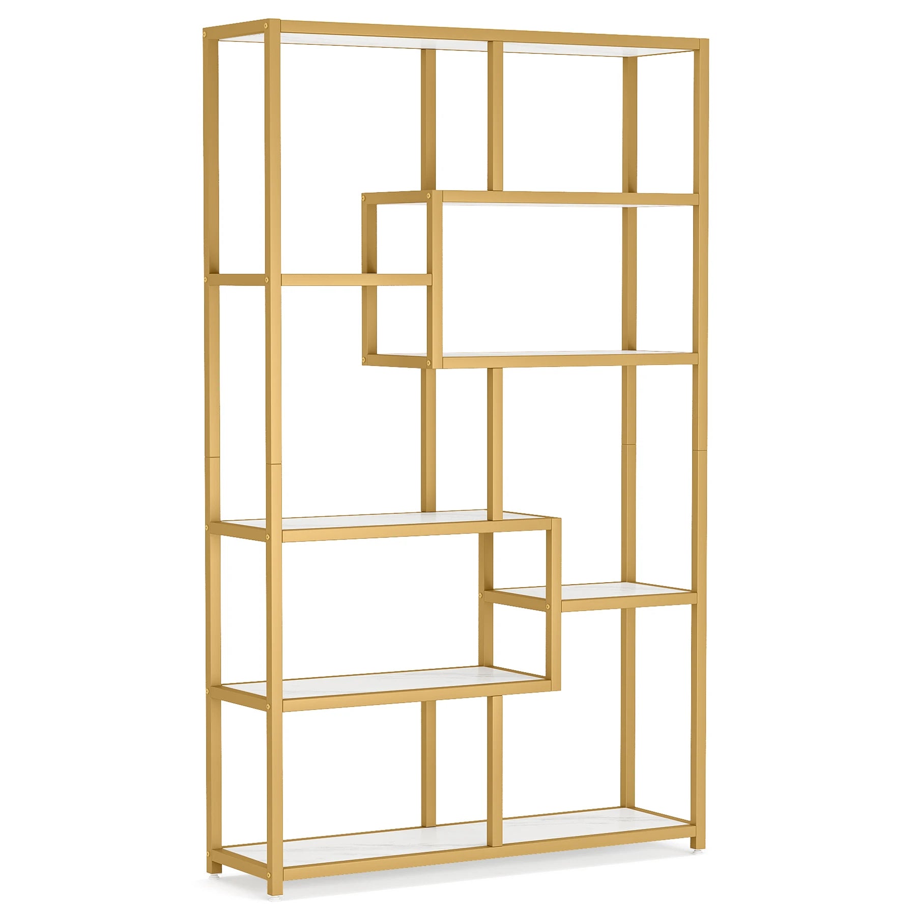 Tribesigns Bookcase, Organizer Display Rack with 8 Open Shelves