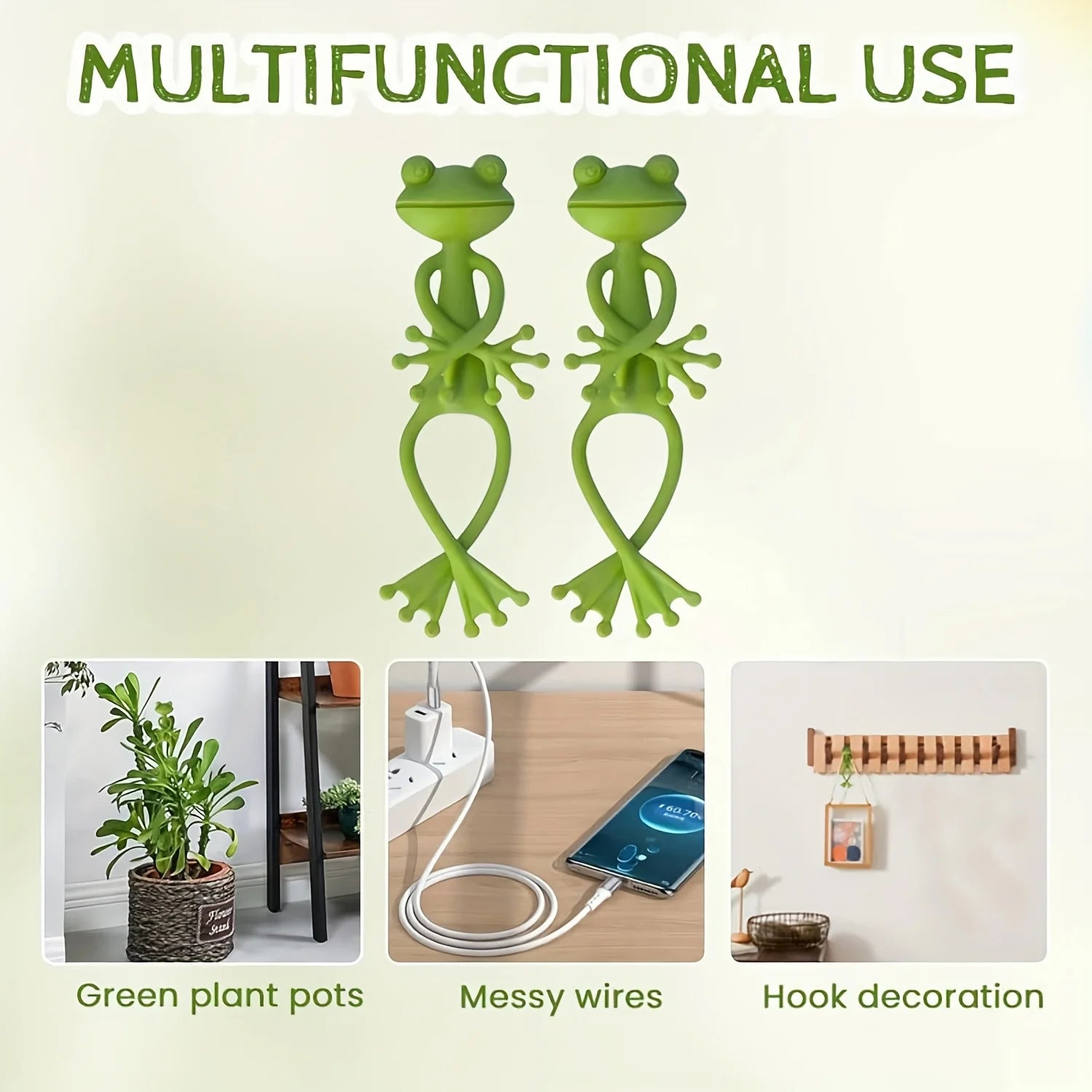 Green Frog Plant Support For Small Potted Plants, Garden Flowers