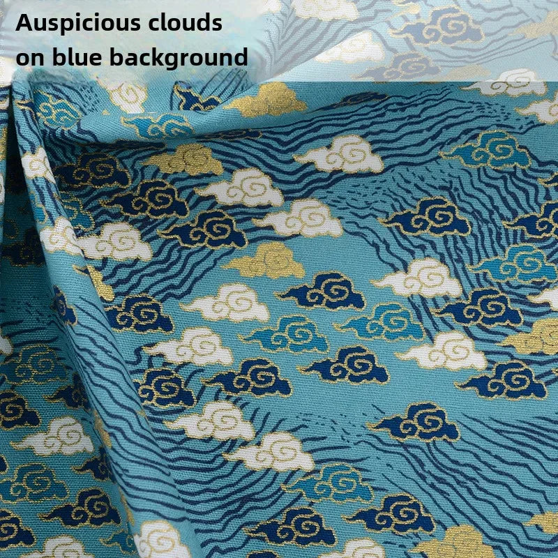 Pure Cotton Fabric Japanese Style Print 100cm x 145cm