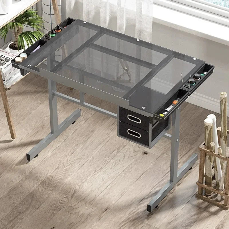 Multifunctional Drafting Table Liftable, Designer Table Workbench, Art Easel, Painting, Sketching,