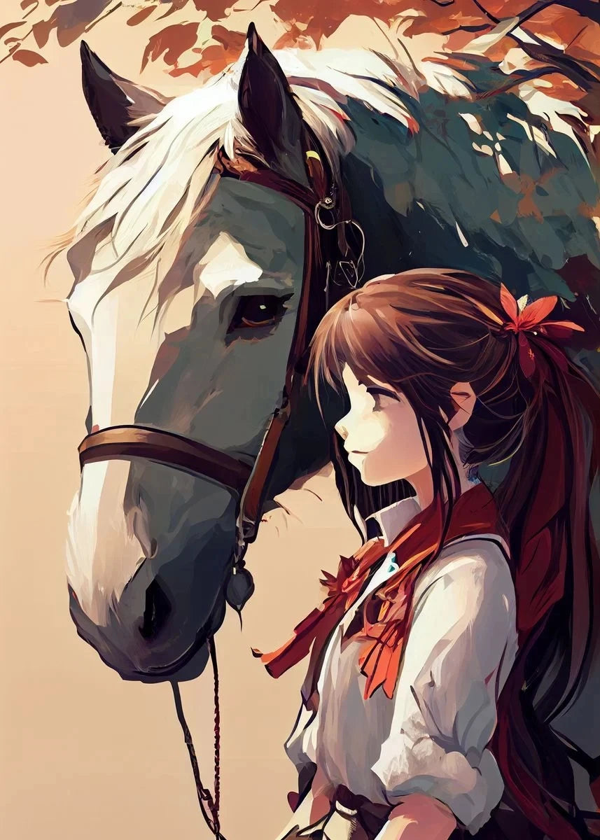 Watercolors Of Various Styles Horses Canvas Wall Art