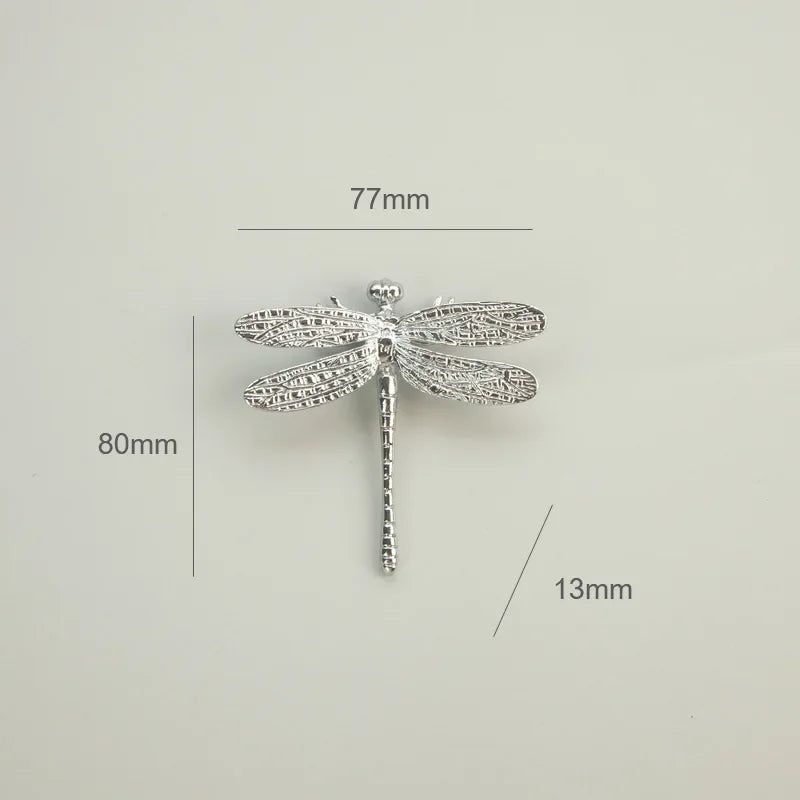 Gold Dragonfly Metal Art, Or Drawer Handles, Or Dresser Pulls