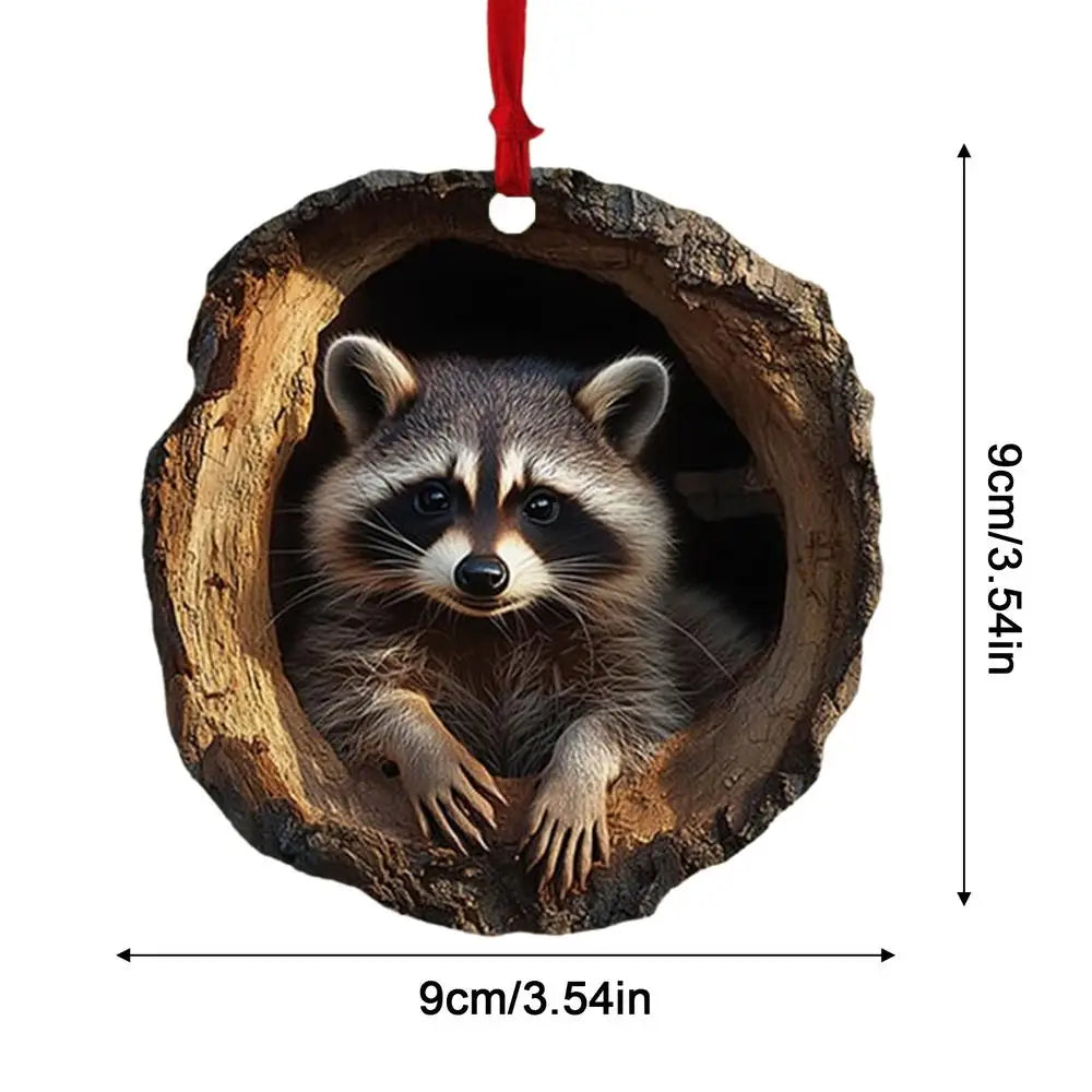 Christmas Decorations Acrylic Animal Hanging Ornaments
