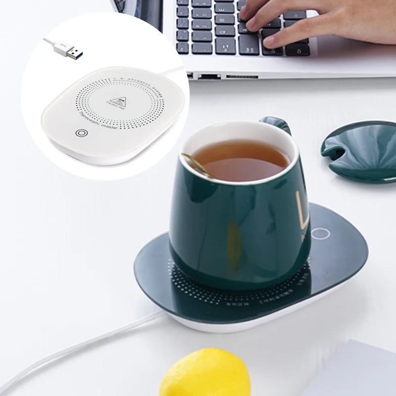 1 PCS Electric Heated Coffee Mug Heating Coaster for Home Office Milk Tea Water Heating Mat Smart Thermostatic Warmer Pad
























































































1 PCS Electric