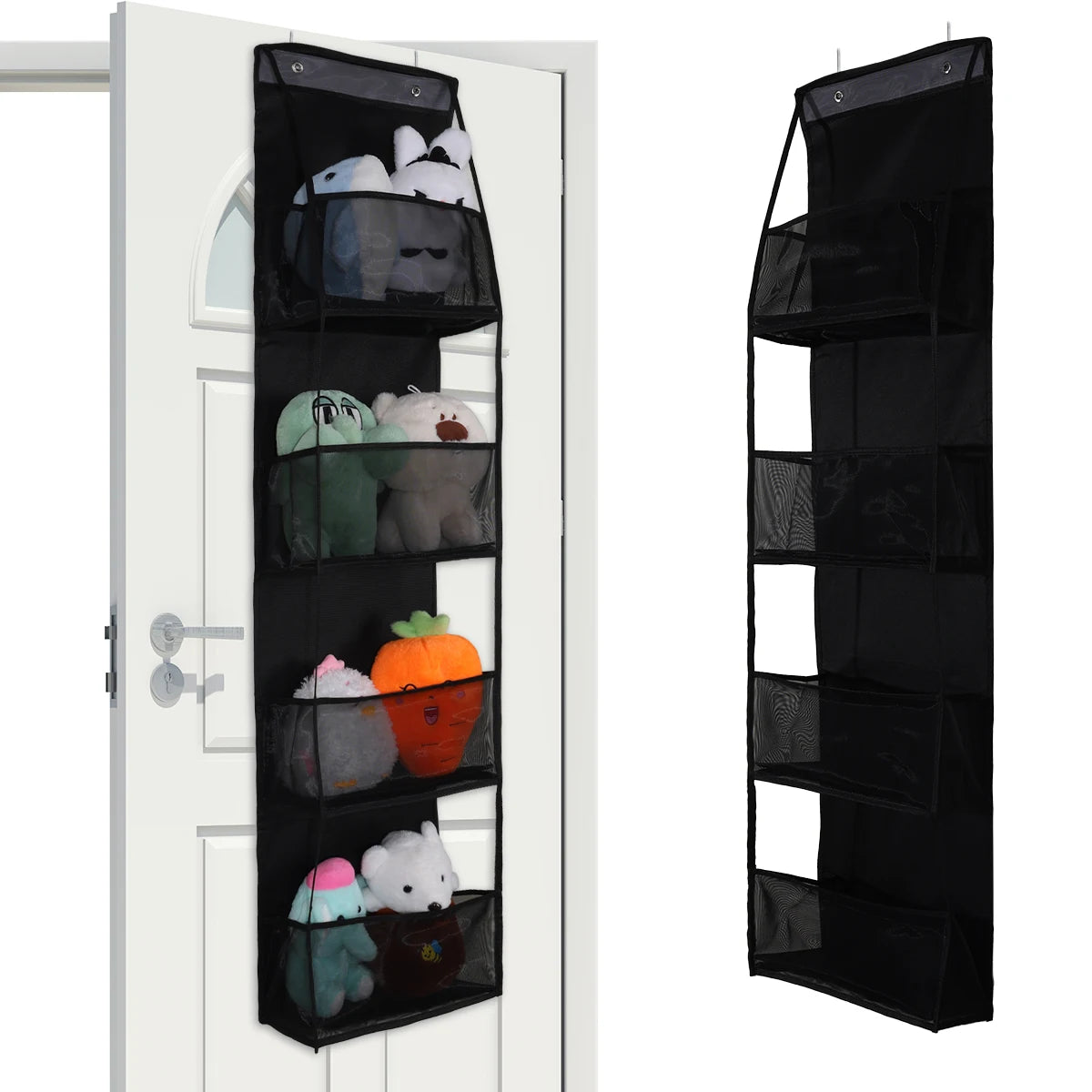 ! PCS 4/6 Layer Over the Door Hanging Organizer, Use for Cosmetics, Storage, Nursery, Bathroom