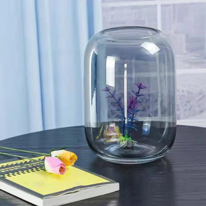 1PC Glass Vase, Uses Fish Tank, Moss Garden Display