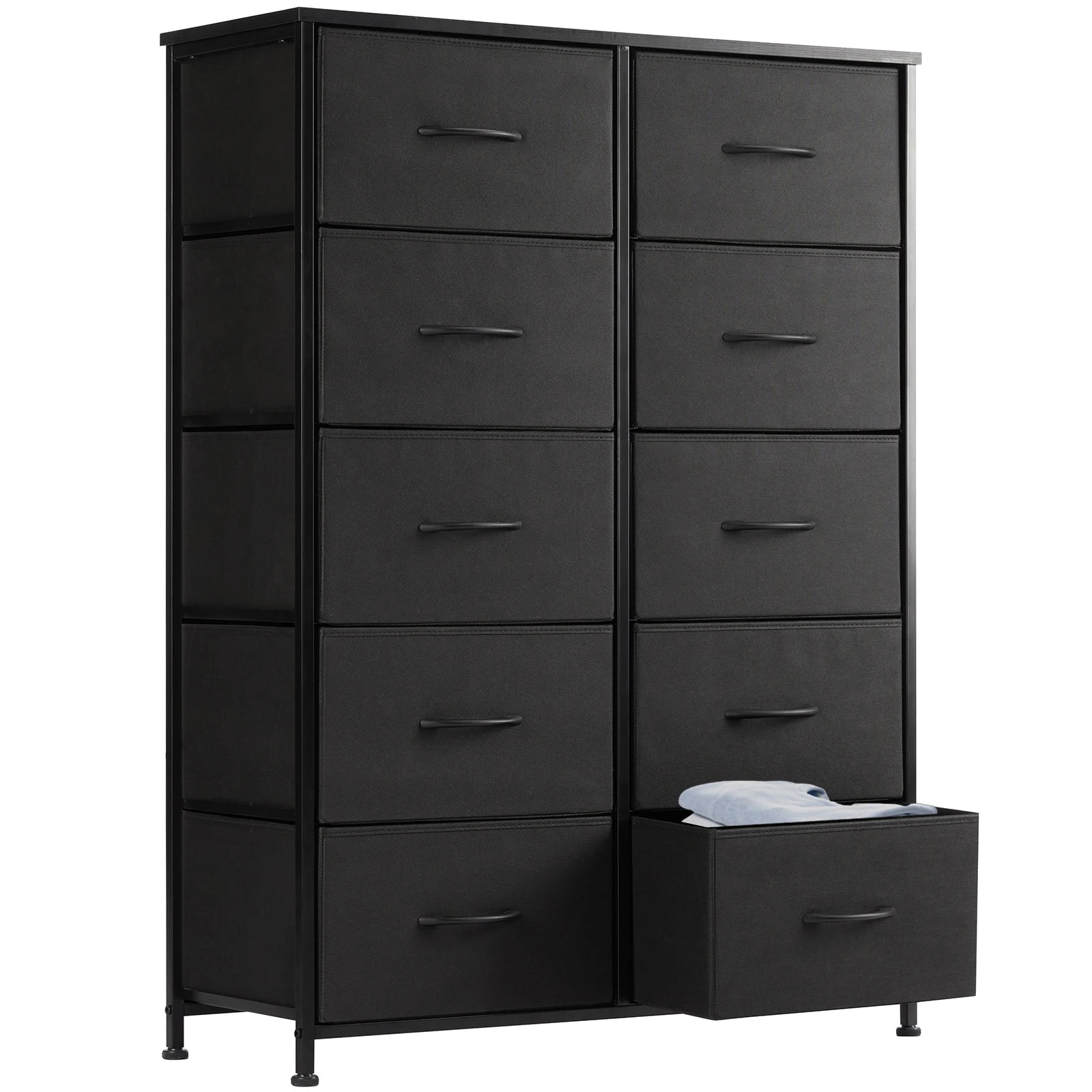 Wardrobe For Bedroom 10 Fabric Drawers, Steel Frame