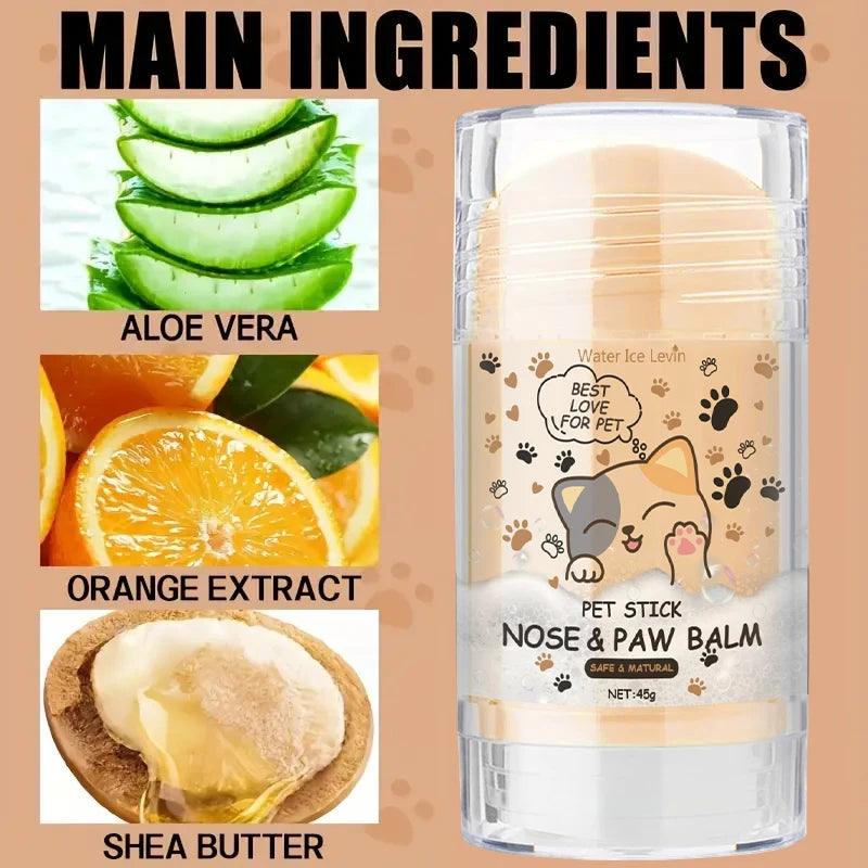 45g Paw Balm for Dogs and Cats Protector cream, Moisturizer Cracked 
feet Repair