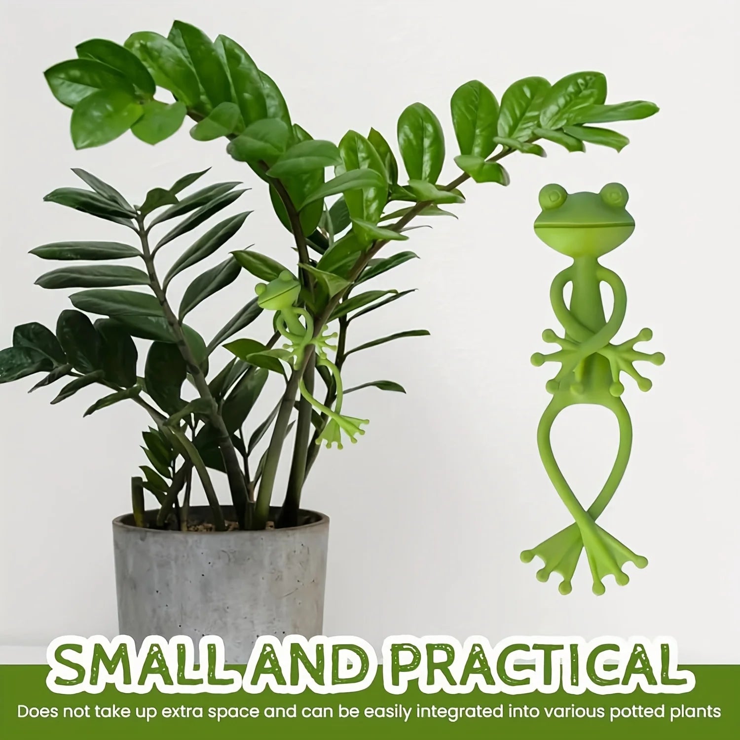 Green Frog Plant Support For Small Potted Plants, Garden Flowers