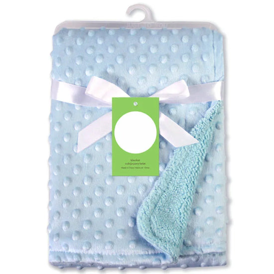 Baby Blanket, Newborn Thermal Soft Fleece Solid Color Quilt