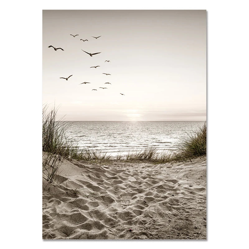 Canvas Paintings White Shells, Beach, Flowers, Posters and Prints