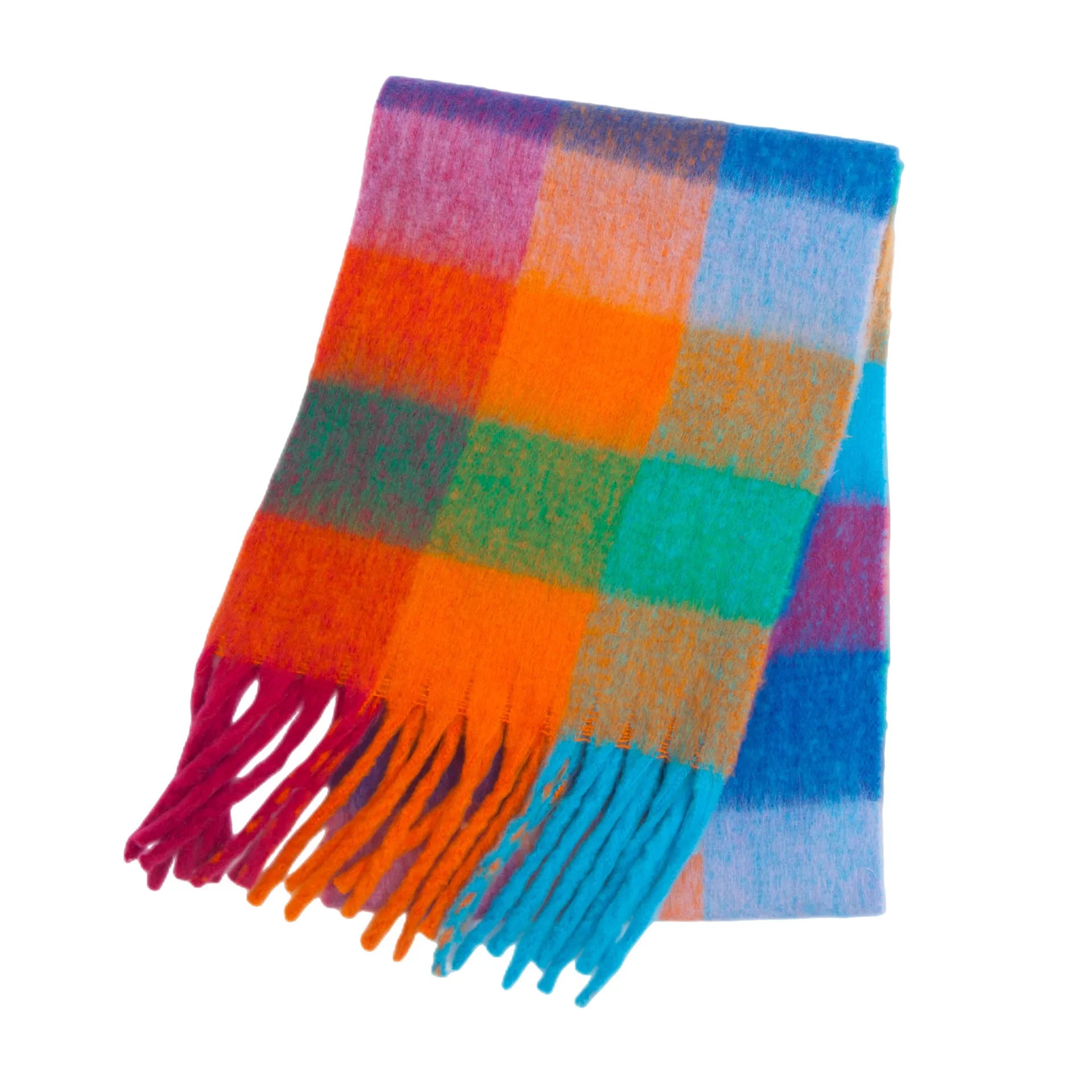2025 Winter Thick Warm Scarf , Plaids different colors