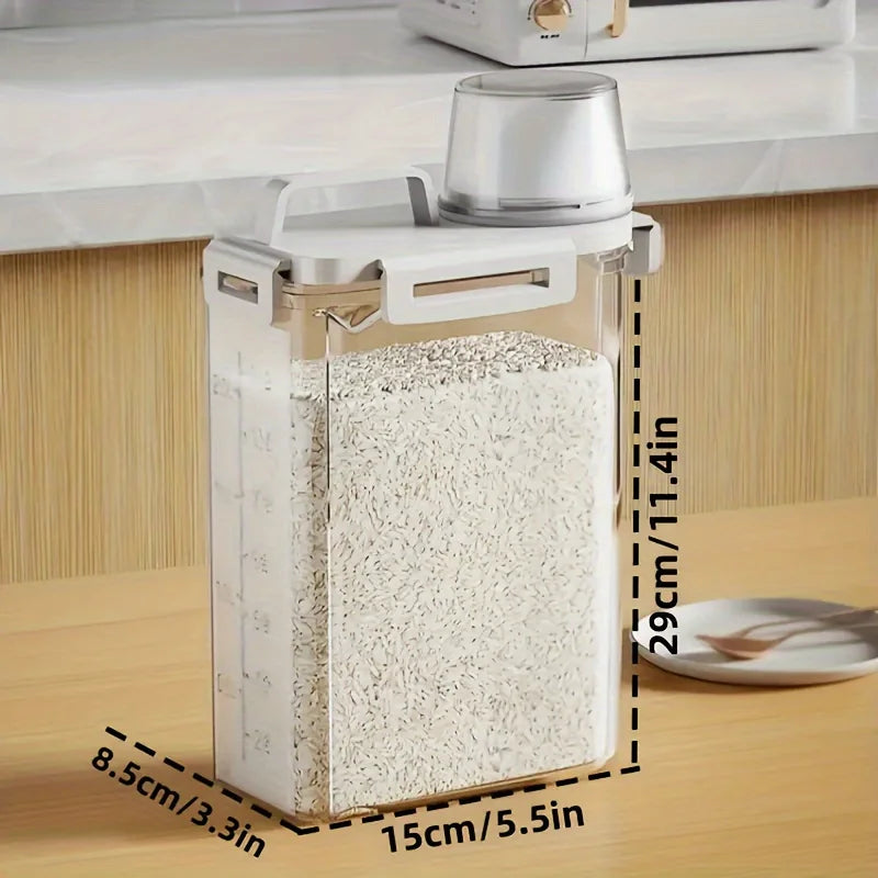 !PC Sealed Storage Container 2.5L Portable storage Box with Lid, to Store Grains