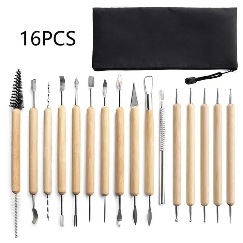 Pottery Clay Sculpting Tools Kit 8-62 PCS/Set, Cerramic Wax Clays Carving Tool