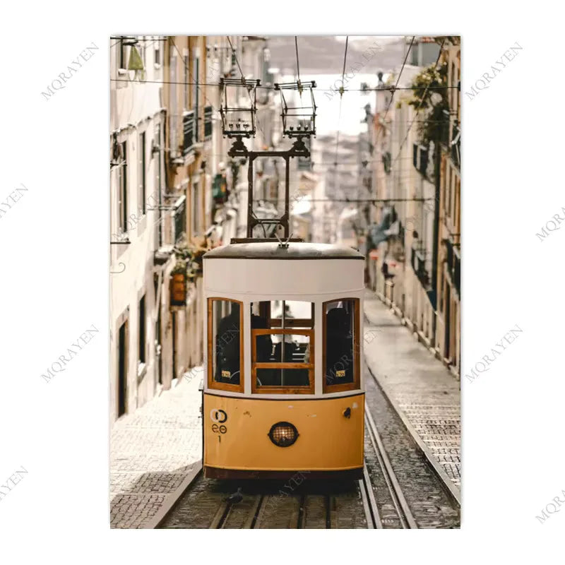 Scandinavian Bohemian Wall Art. Spanish Italy Puglia Architecture, Print on Canvas