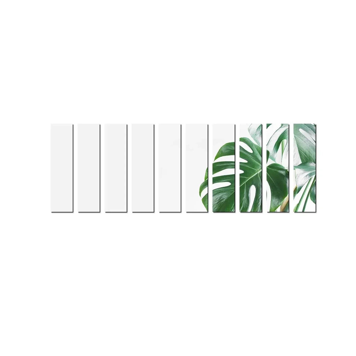 10pcs Strip Wall Mirrors Self-Adhesive Decorative Strips For The Home.
