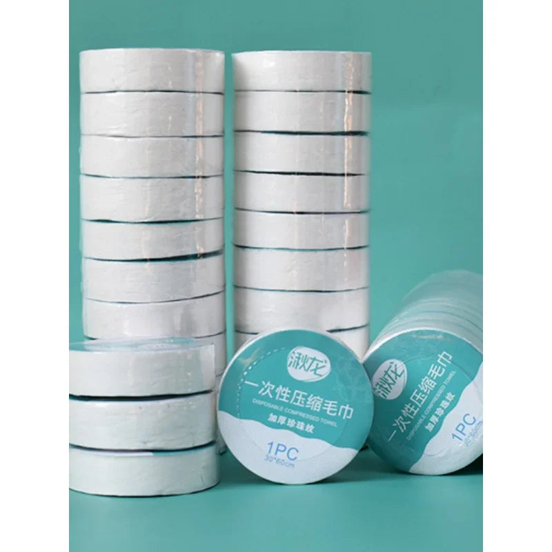 10PCS Set Compressed Towel Travel Quick Dry Wash Cloth Washable