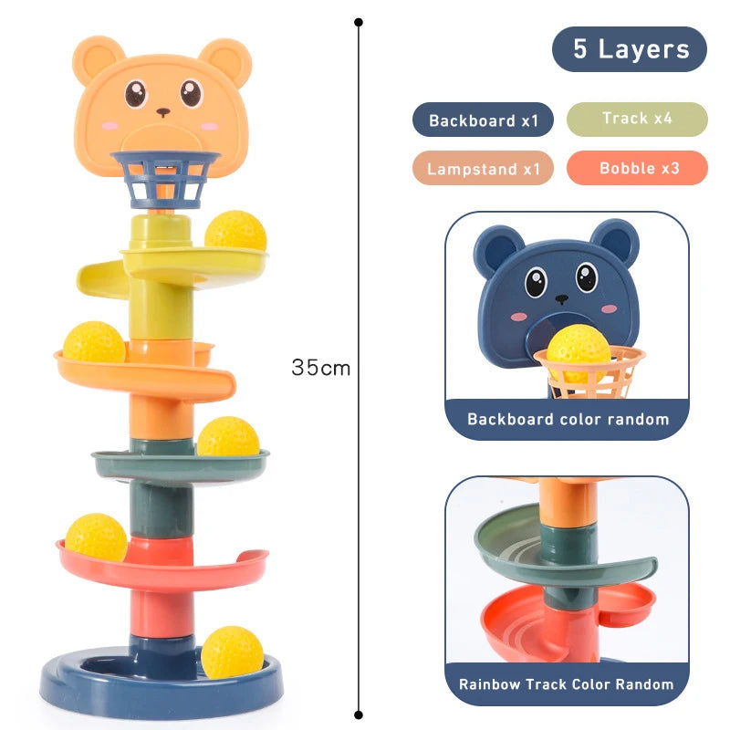 Montessori Toys, Baby 0-36 months, Track Rolling Ball, Push Sliding Ball, Early Educations Store