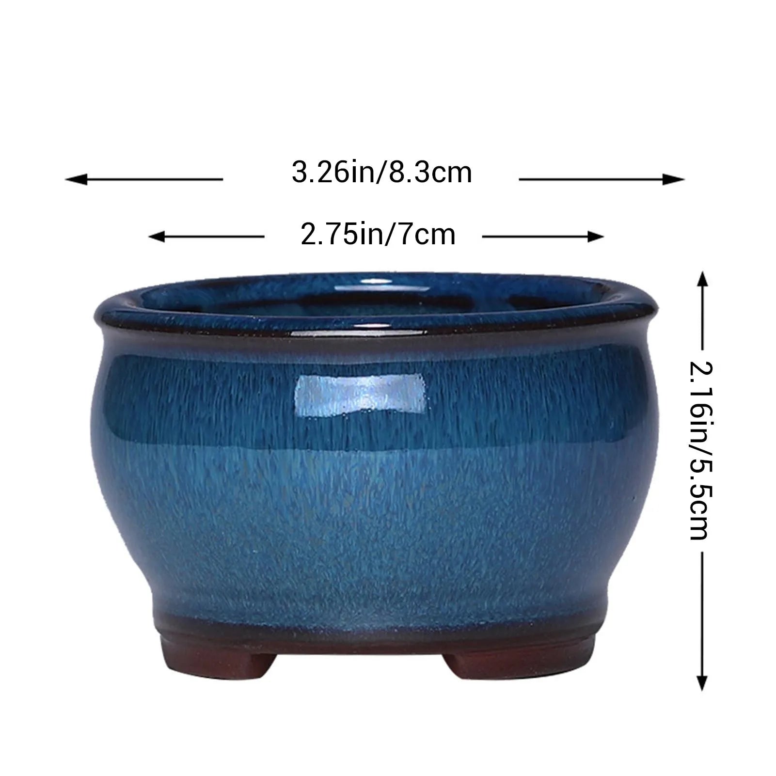 Ceramic Garden Planter Round with Hole Indoor Outdoor