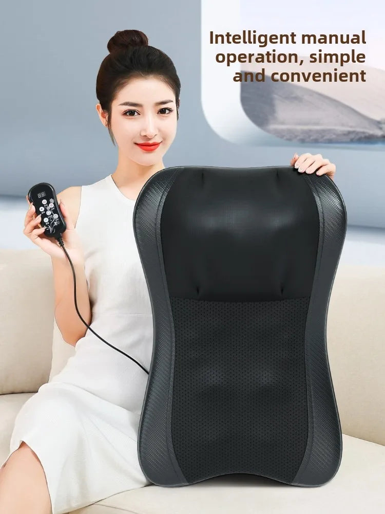 JAIYORL Shiatsu Neck Massage Pillow Electric Back Cushion Deep Massage with Heat Relax Muscles