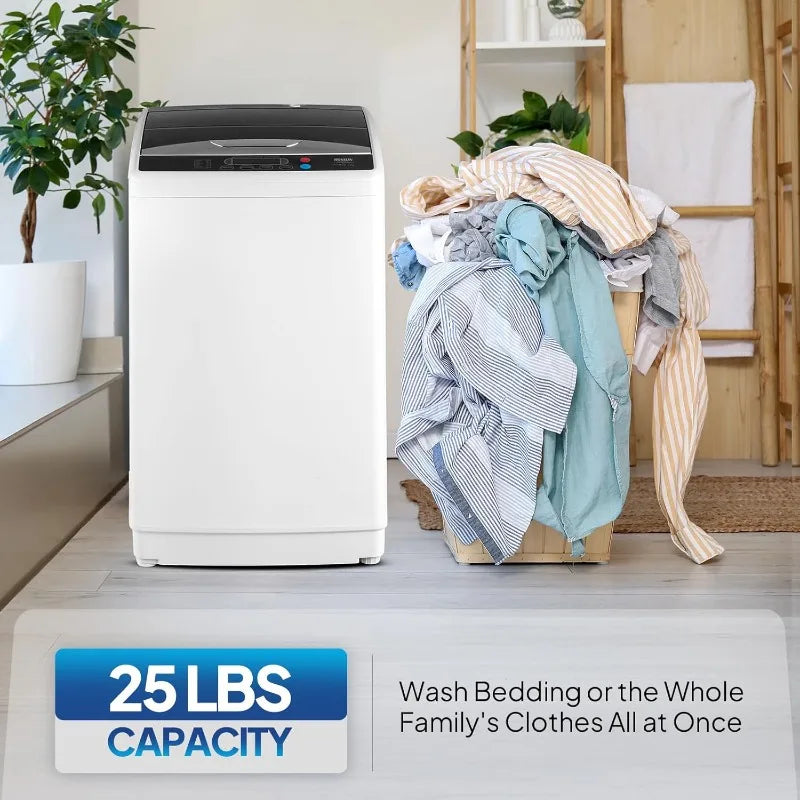 ROVSUN 25LBS Portable Washing Machine Full-Automatic 110V Compact Washer
