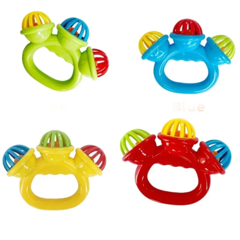1/4pcs Newborn Hand Rattle, Grasping Hand Toy. Made of Safety Material