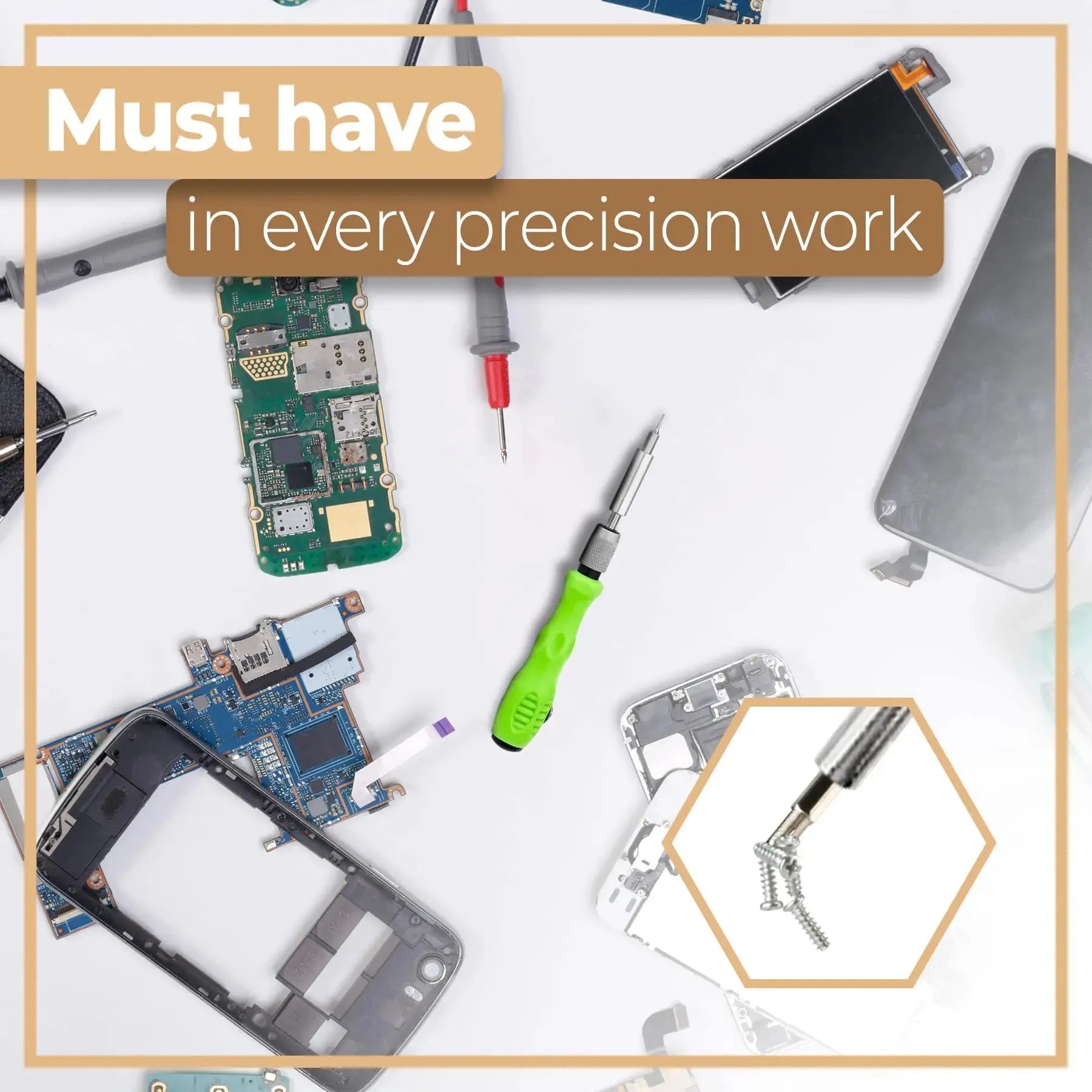 Mini 32-in-1 Precision Screwdriver Set, Magnetic Phillips Bits, Repair Kit Phone, Watch, Glasses