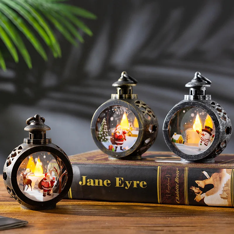 Christmas Decorations Retro Night Lights, Window Ornaments