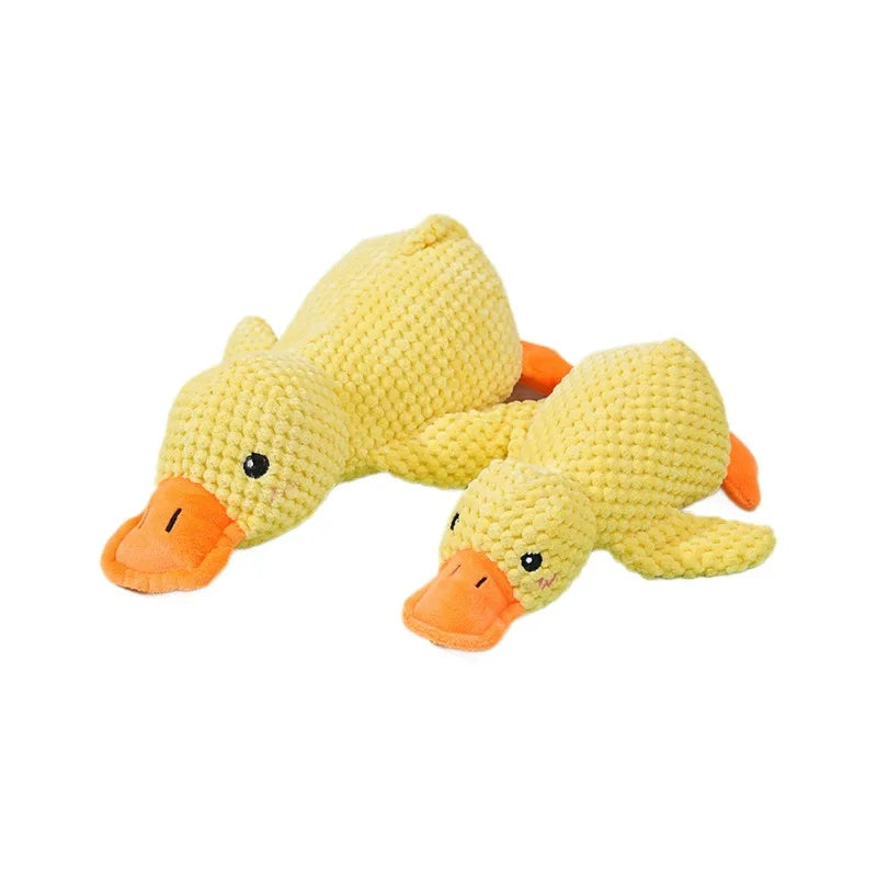 Plush Companion Sleeping Duck Dog Toys for Small Large Dogs Bite Resistant Teeth