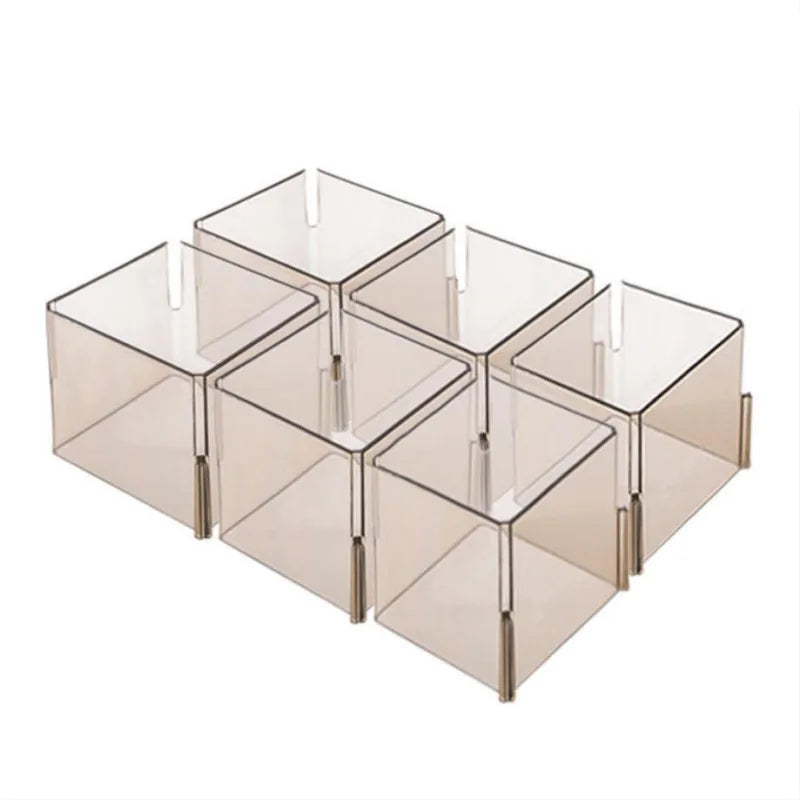 Plastic Drawer Organizer Box for Jewelry, Divider Storage For Desk, Underwear Organizer