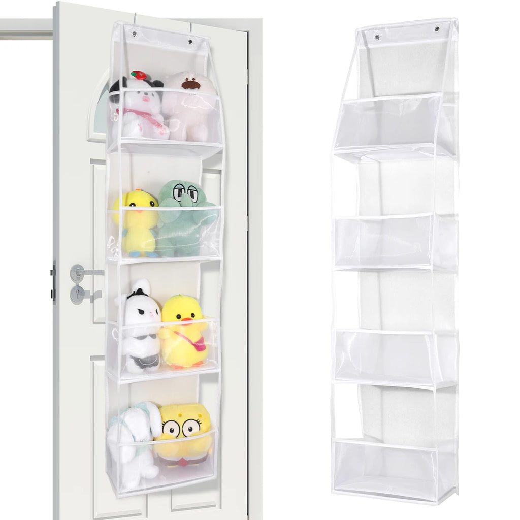 ! PCS 4/6 Layer Over the Door Hanging Organizer, Use for Cosmetics, Storage, Nursery, Bathroom