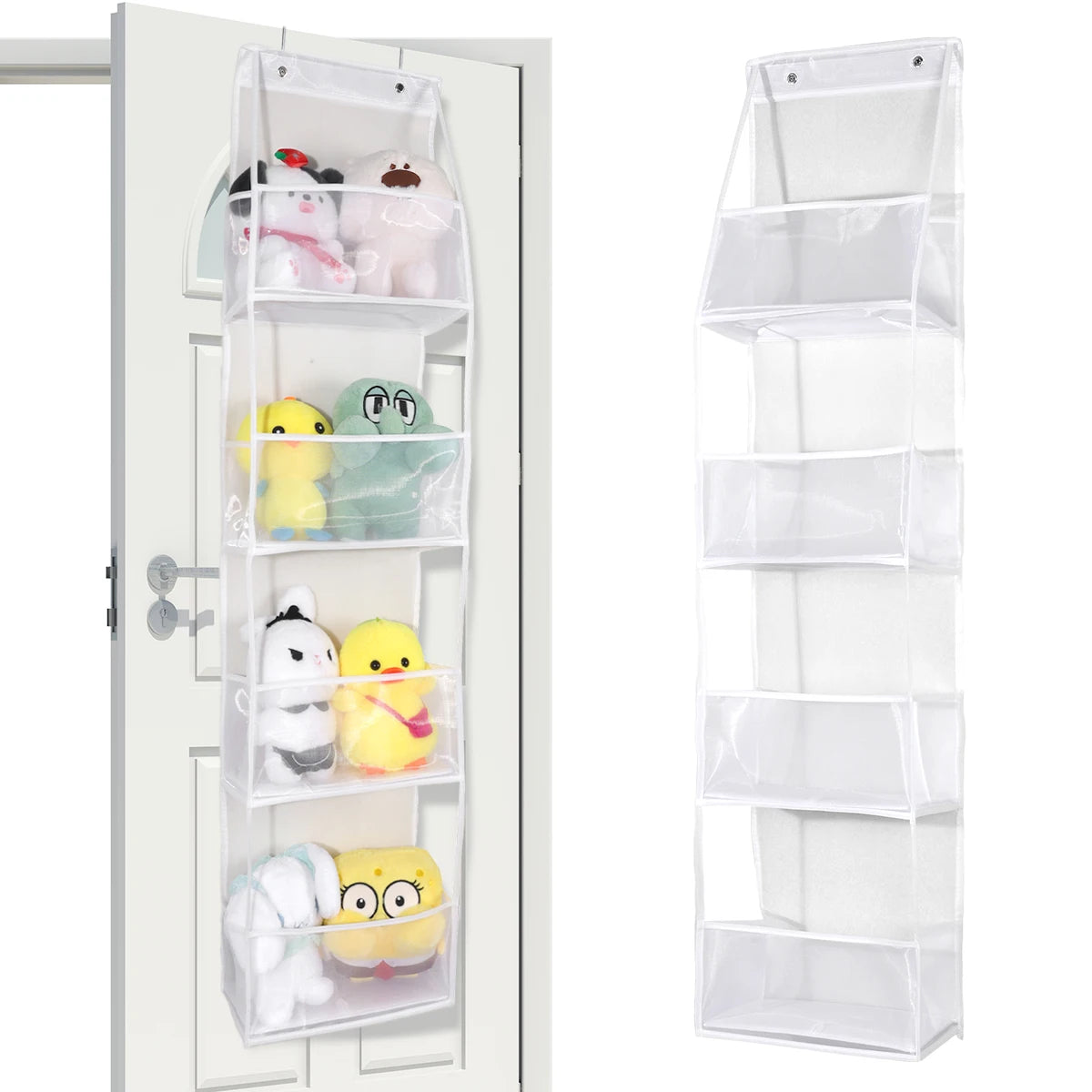 ! PCS 4/6 Layer Over the Door Hanging Organizer, Use for Cosmetics, Storage, Nursery, Bathroom
