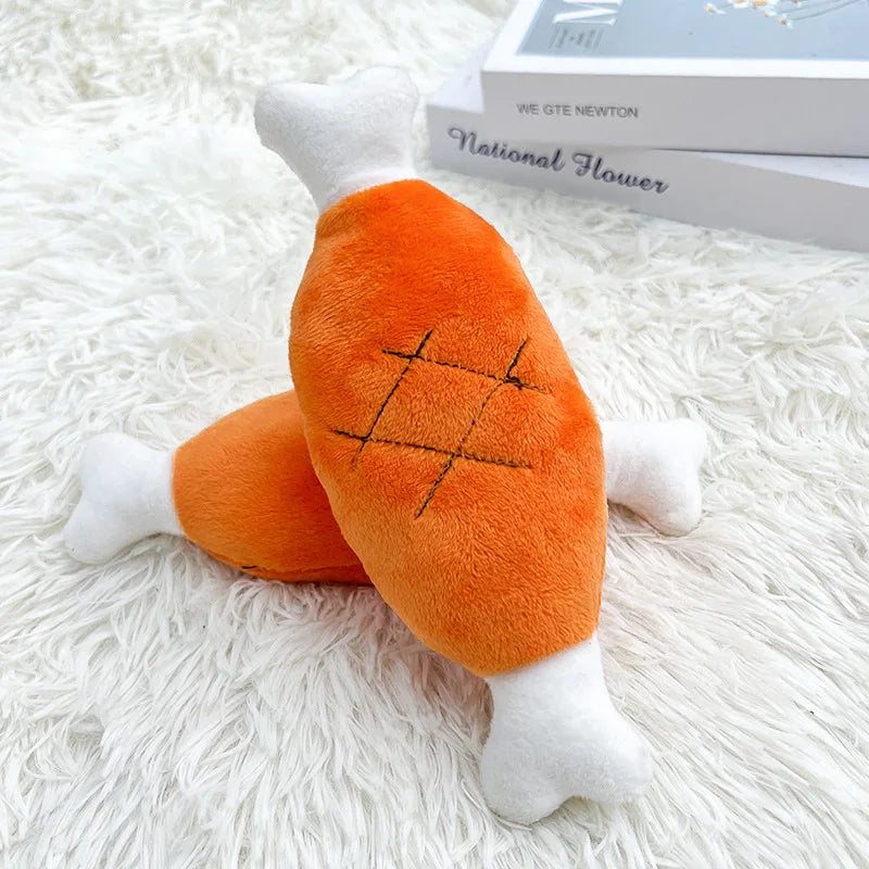 Plush Companion Sleeping Duck Dog Toys for Small Large Dogs Bite Resistant Teeth