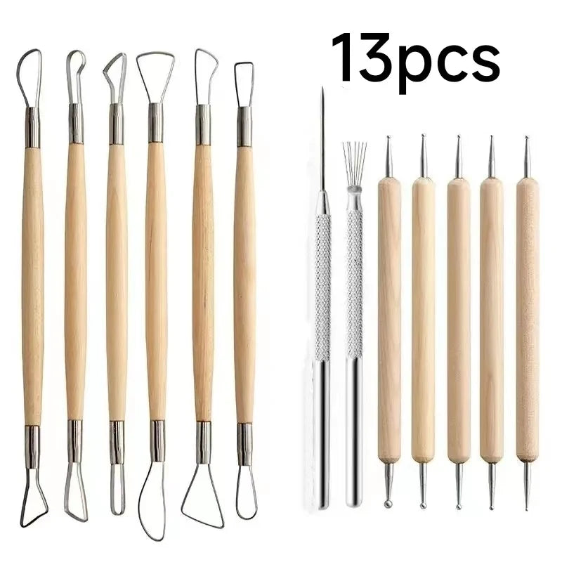 Pottery Clay Sculpting Tools Kit 8-62 PCS/Set, Cerramic Wax Clays Carving Tool