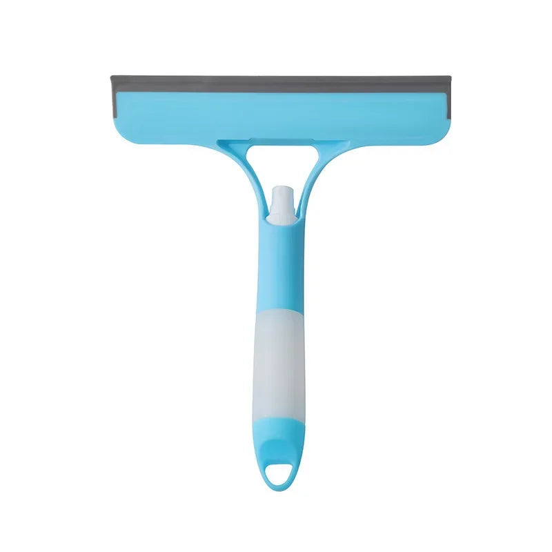 3 in 1 Window Cleaning Squeegee, Spray, Loosen Dirt with Sponge, Squeegee Away